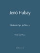 Hubay Bolero Op. 51 No. 3 for Violin and Piano P.O.D cover